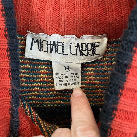 Vintage Michael Carrie Chicken mock neck sweater - Picture 5 of 6